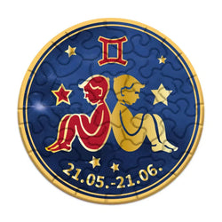Gemini Zodiac 33 Piece Mini Matchbox Jigsaw Puzzle Curiosi (ONLINE ORDER ONLY)