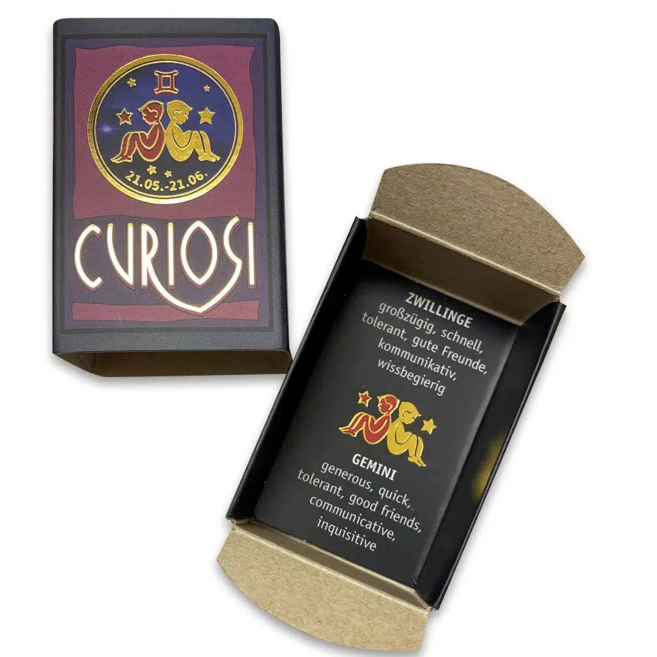 Gemini Zodiac 33 Piece Mini Matchbox Jigsaw Puzzle Curiosi (ONLINE ORDER ONLY)