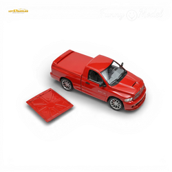 (Pre-Order) Funny Model 2004 Dodge RAM SRT-10 - Flame Red 1:64 (ONLINE ORDER ONLY)