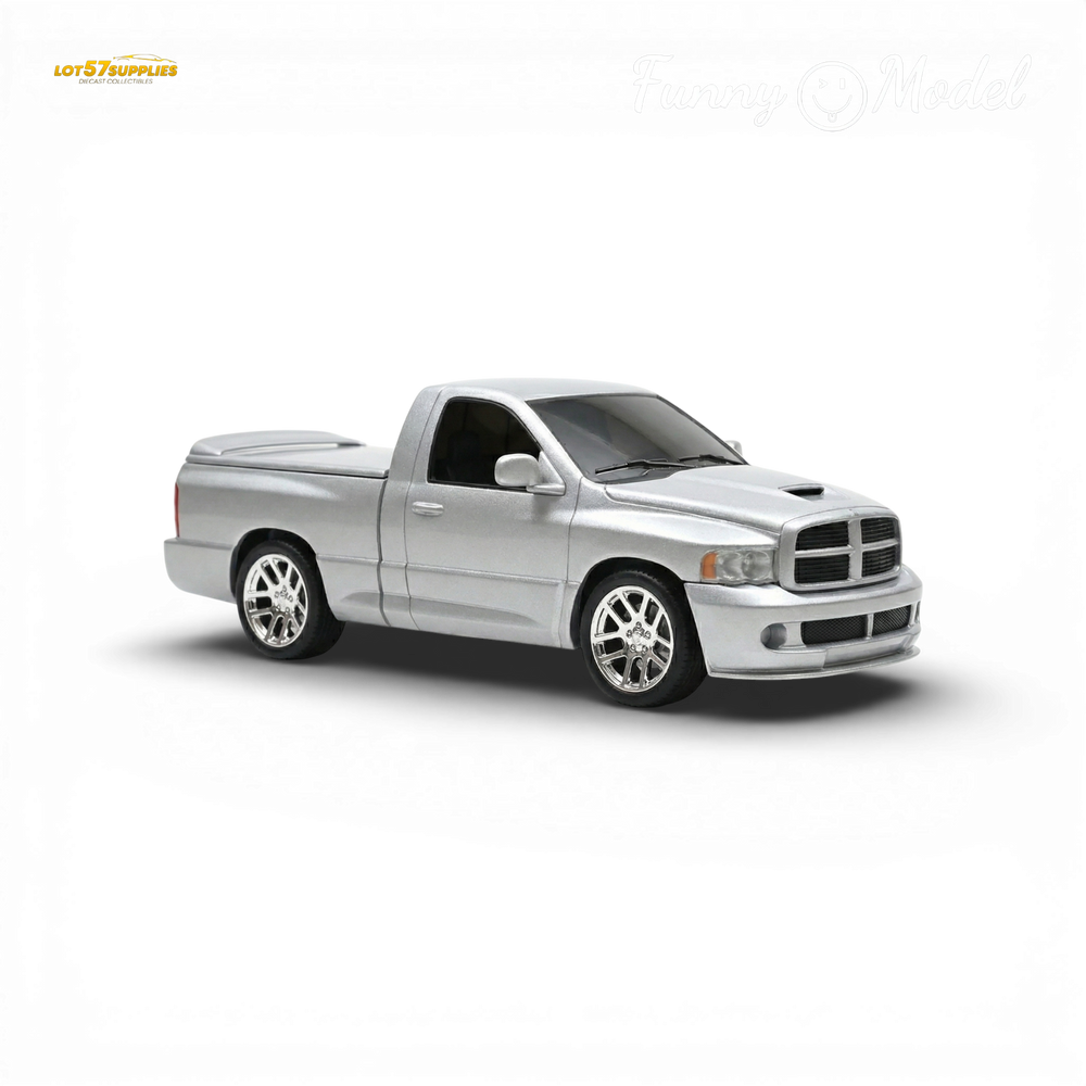 (Pre-Order) Funny Model 2004 Dodge RAM SRT-10 - Bright Silver Metallic 1:64 (ONLINE ORDER ONLY)