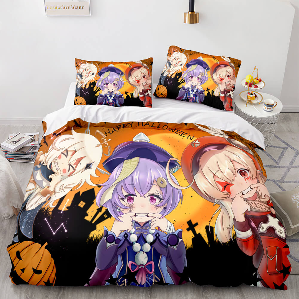 Genshin Impact Bedding Set Quilt Cover Without Filler (Online Order Only)