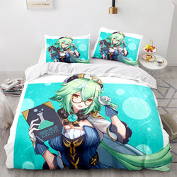 Genshin Impact Bedding Set Quilt Cover Without Filler (Online Order Only)