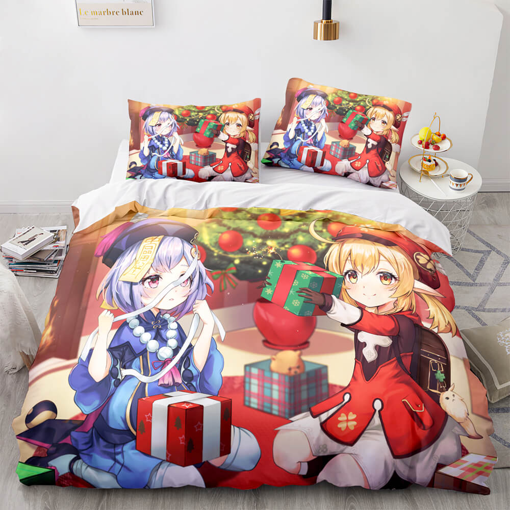 Genshin Impact Bedding Set Quilt Cover Without Filler (Online Order Only)