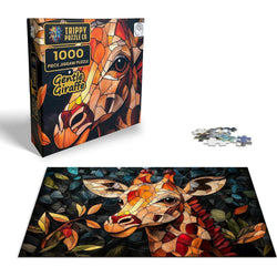 Gentle Giraffe 1000 Piece Jigsaw Puzzle Trippy