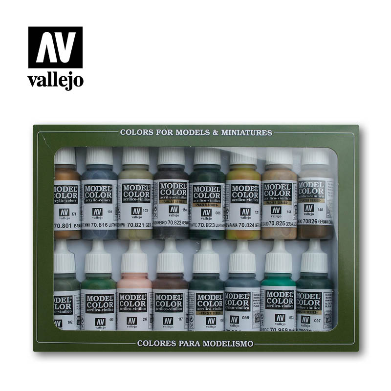 Model Color Set: 16 WWII German Camouflage (ONLINE ORDER ONLY)