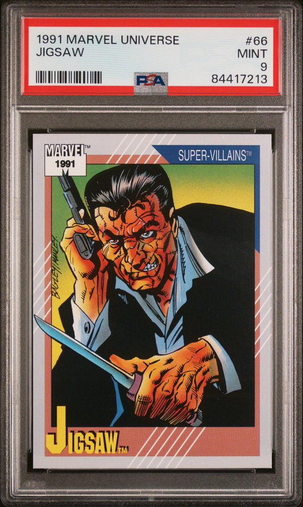 1991 MARVEL UNIVERSE JIGSAW  #66 - PSA 9 (Online Order Only)