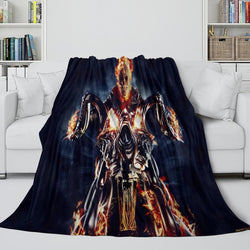 Ghost Rider Blanket Pattern Flannel Kids Room Throw (ONLINE ORDER ONLY)