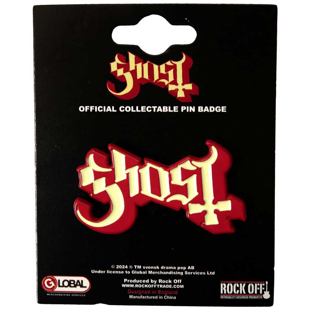 Ghost Red Logo Enamel Pin (ONLINE ORDER ONLY)