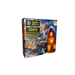 Gingerbread Grove 1000 Piece Jigsaw Puzzle Trippy