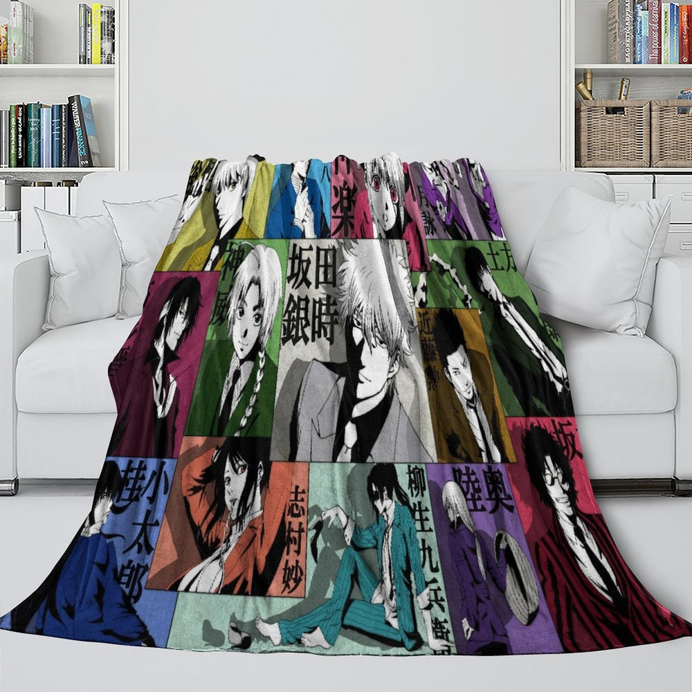 Gintama Blanket Flannel Fleece Throw Room Decoration (Online Order Only)