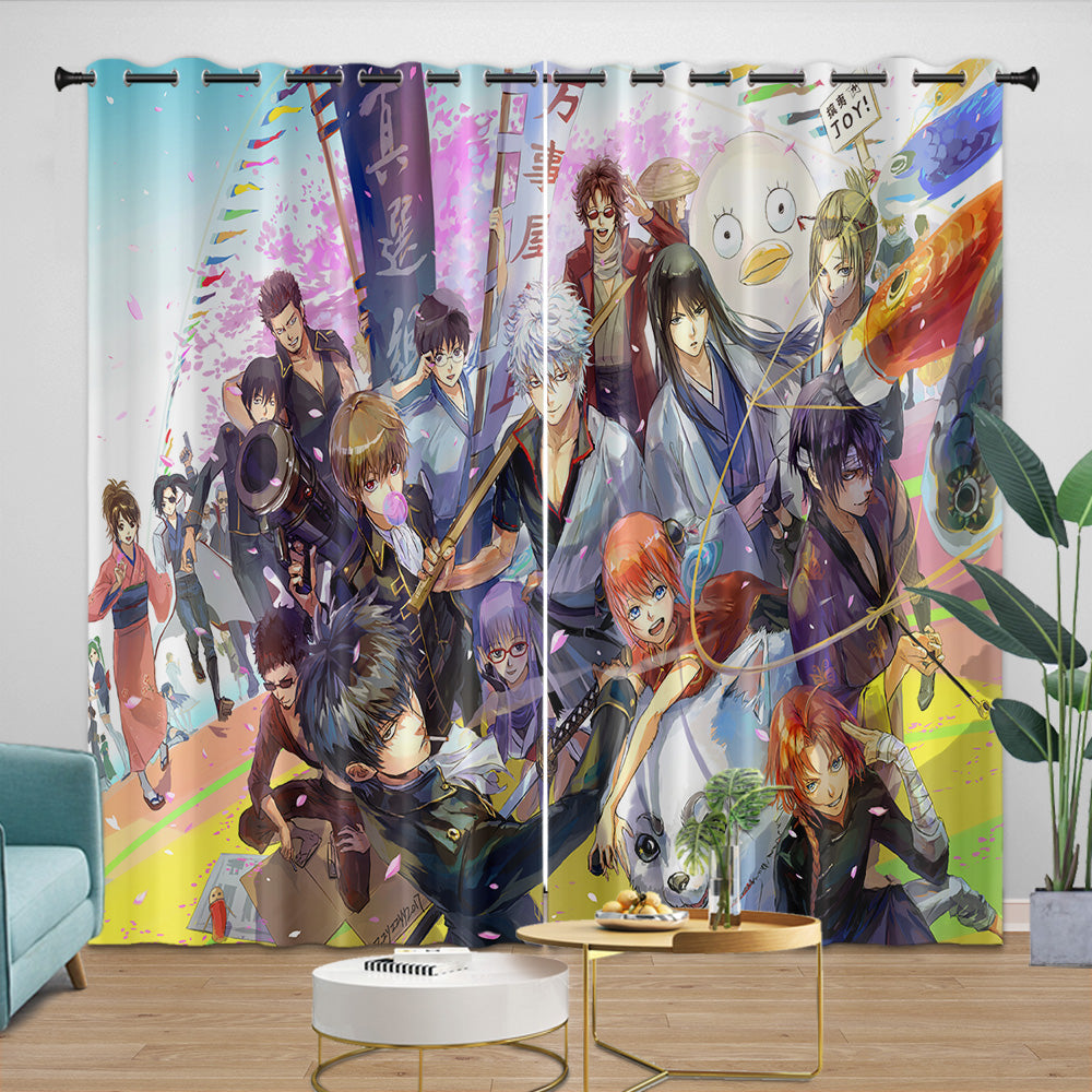 Gintama Curtains Blackout Window Drapes Room Decoration (Online Order Only)