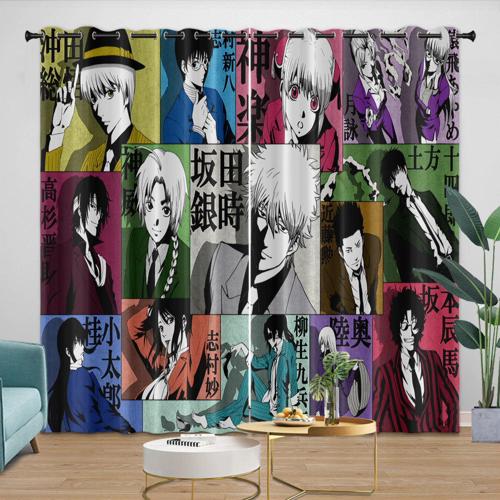 Gintama Curtains Blackout Window Drapes Room Decoration (Online Order Only)