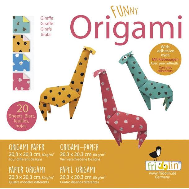 Giraffe Funny Origami Kit Fridolin (ONLINE ORDER ONLY)