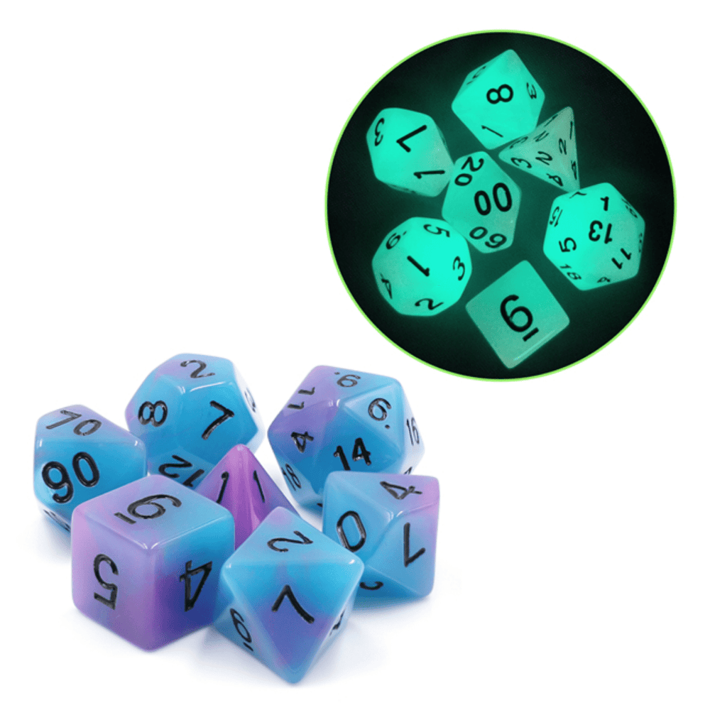 Glow in the Dark Supernova RPG Dice Set (ONLINE ORDER ONLY)