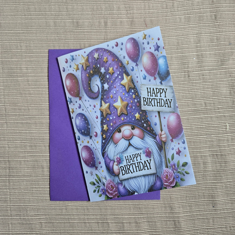 Gnome Birthday Card (ONLINE ORDER ONLY)