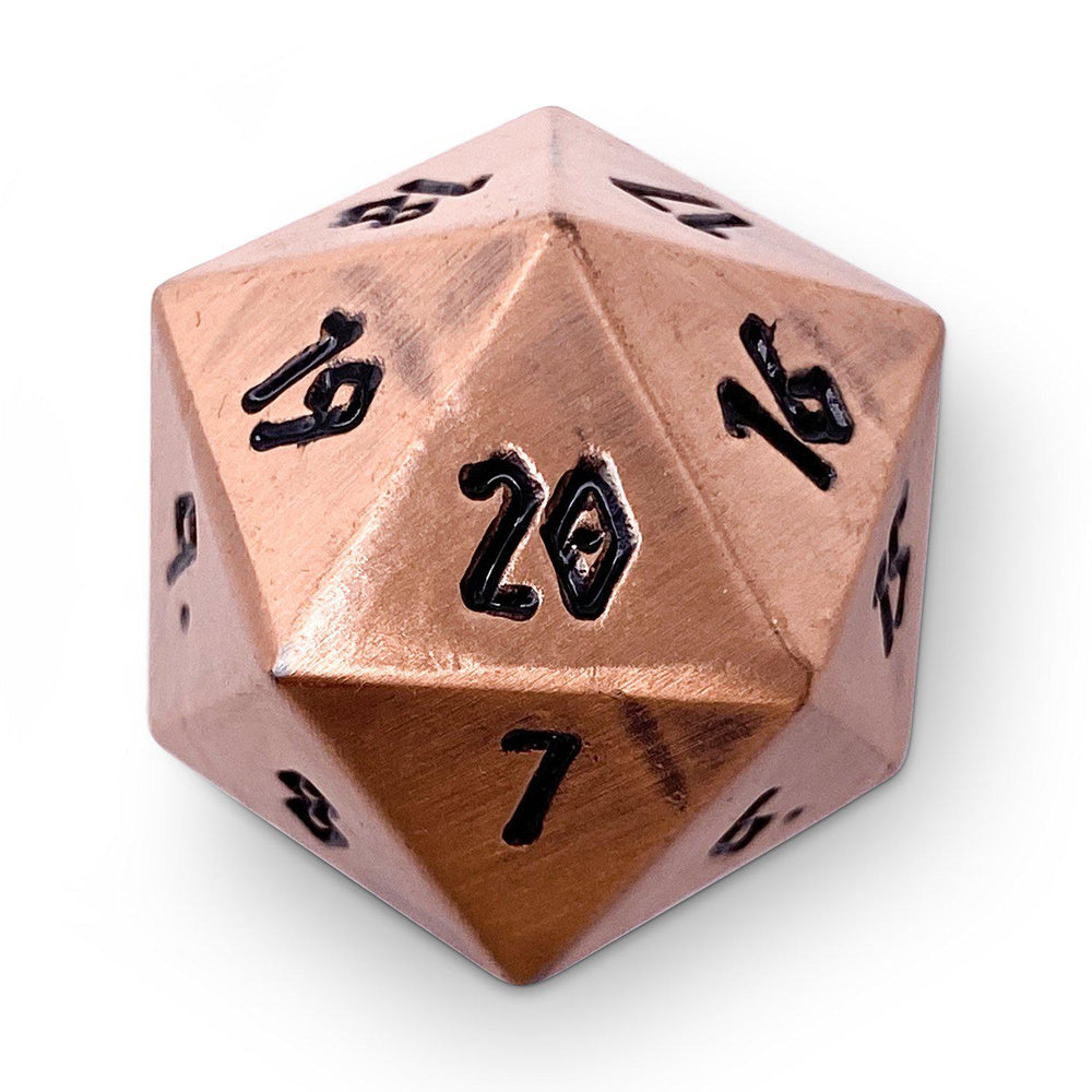 Gnomish Copper Metal Countdown Dice 25mm (ONLINE ORDER ONLY)