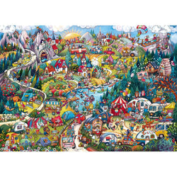 Go Camping! 2000 Piece Jigsaw Puzzle Heye (ONLINE ORDER ONLY)