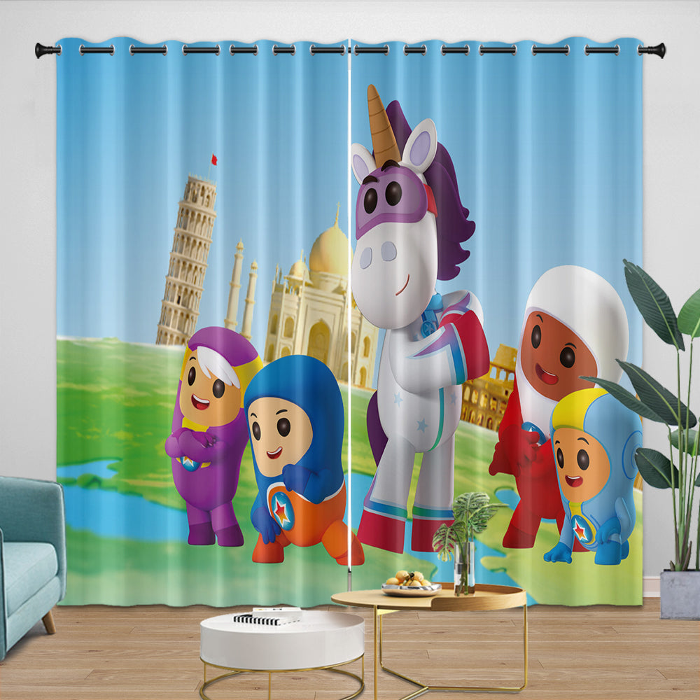 Go Jetters Curtains Pattern Blackout Window Drapes (ONLINE ORDER ONLY)
