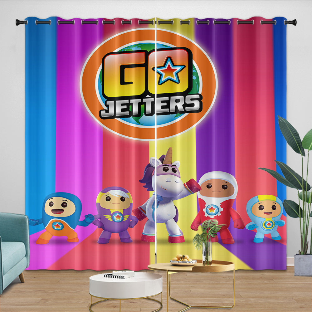 Go Jetters Curtains Pattern Blackout Window Drapes (ONLINE ORDER ONLY)