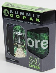24 LITER Summit GoPak Sunset Palms Folding Lightweight Backpack (ONLINE ORDER ONLY)