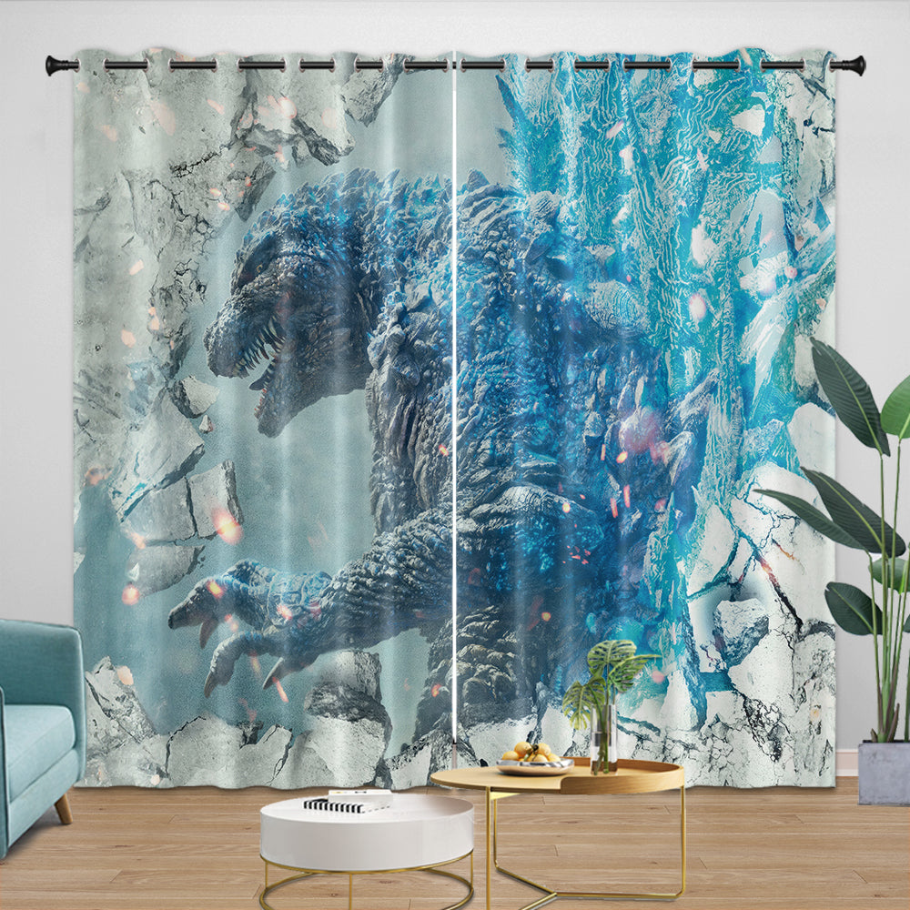 Godzilla Minus One Curtains Blackout Window Drapes (Online Order Only)