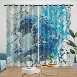 Godzilla Minus One Curtains Blackout Window Drapes (Online Order Only)