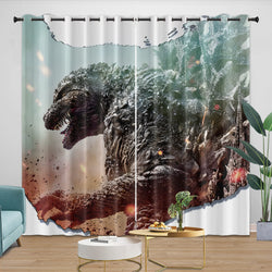 Godzilla Minus One Curtains Blackout Window Drapes (Online Order Only)