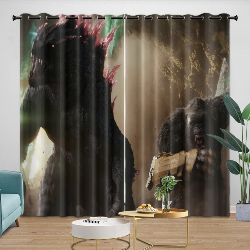 Godzilla Minus One Curtains Blackout Window Drapes (Online Order Only)