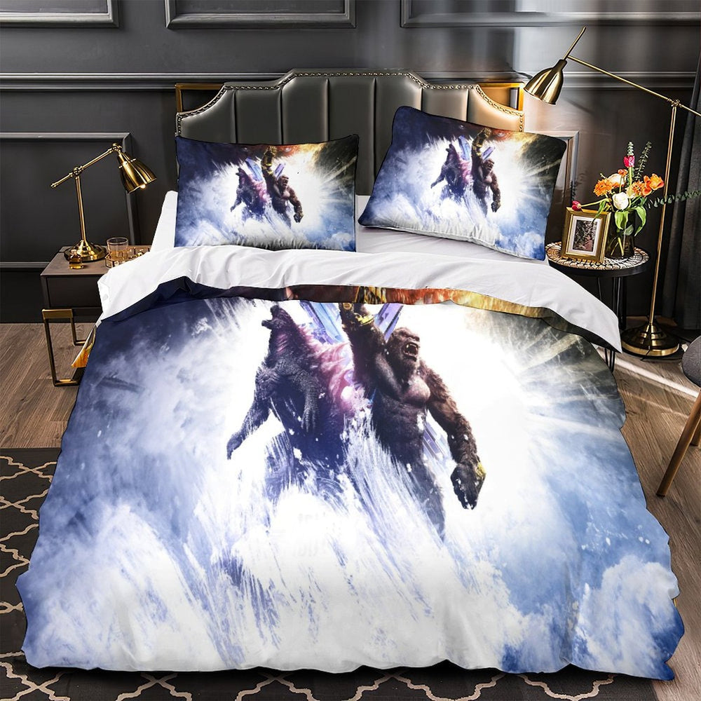 Godzilla X Kong The New Empire Bedding Set Duvet Cover Without Filler