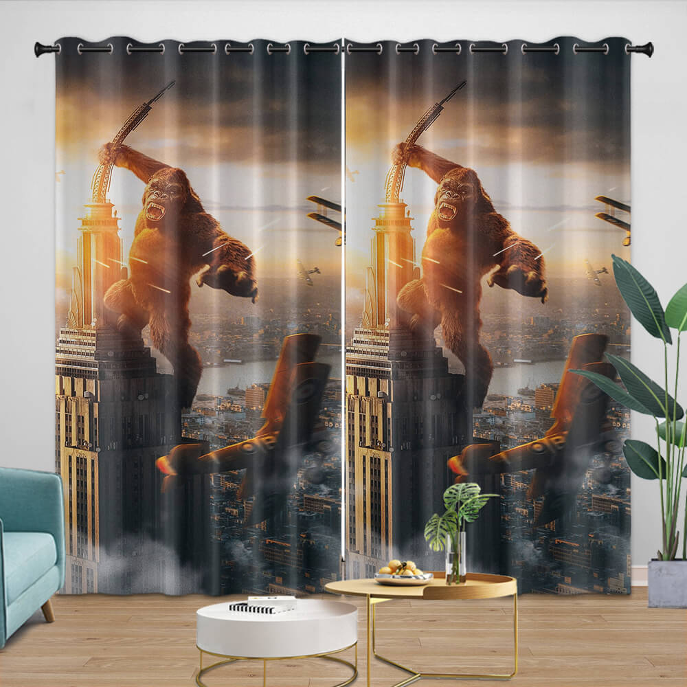 Godzilla X Kong The New Empire Curtains Blackout Window Drapes (Online Order Only)