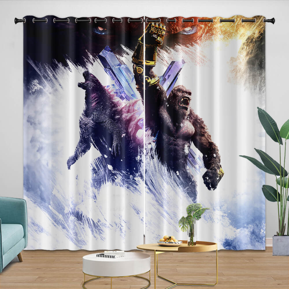 Godzilla X Kong The New Empire Curtains Blackout Window Drapes (Online Order Only)