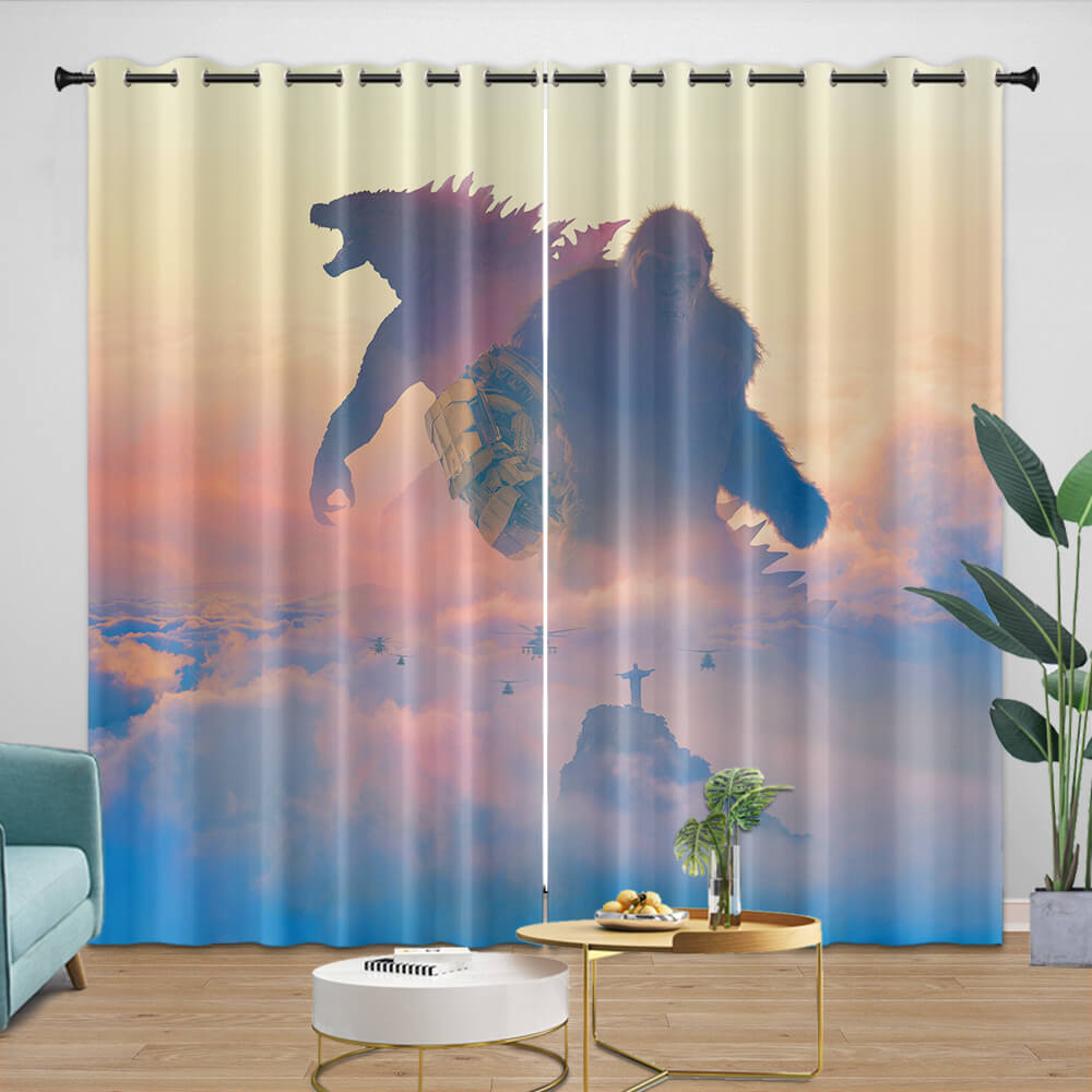 Godzilla X Kong The New Empire Curtains Blackout Window Drapes (Online Order Only)