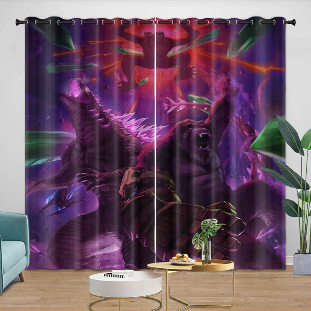 Godzilla X Kong The New Empire Curtains Blackout Window Drapes (Online Order Only)