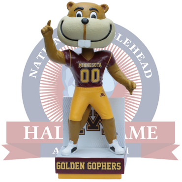 Goldy Gopher Minnesota Golden Gophers Mascot Bobblehead (ONLINE ORDER ONLY)