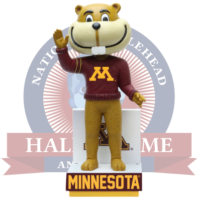 Goldy Gopher Minnesota Golden Gophers Mascot Sweater Bobblehead (ONLINE ORDER ONLY)