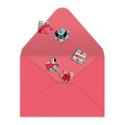 Good Luck Greeting Card 60 Piece Jigsaw Puzzle Galison