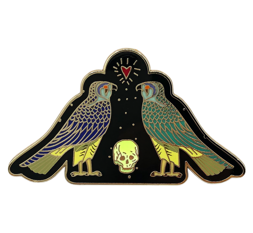 Gothic Queen - Falcon (GITD)  Pin (ONLINE ORDER ONLY)