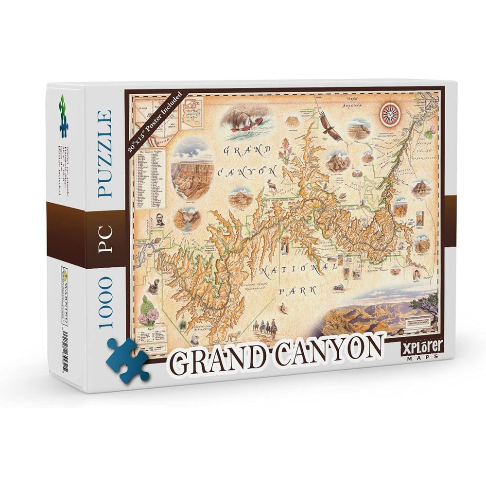 Grand Canyon National Park 1000 Piece Jigsaw Puzzle Xplorer Maps (ONLINE ORDER ONLY)