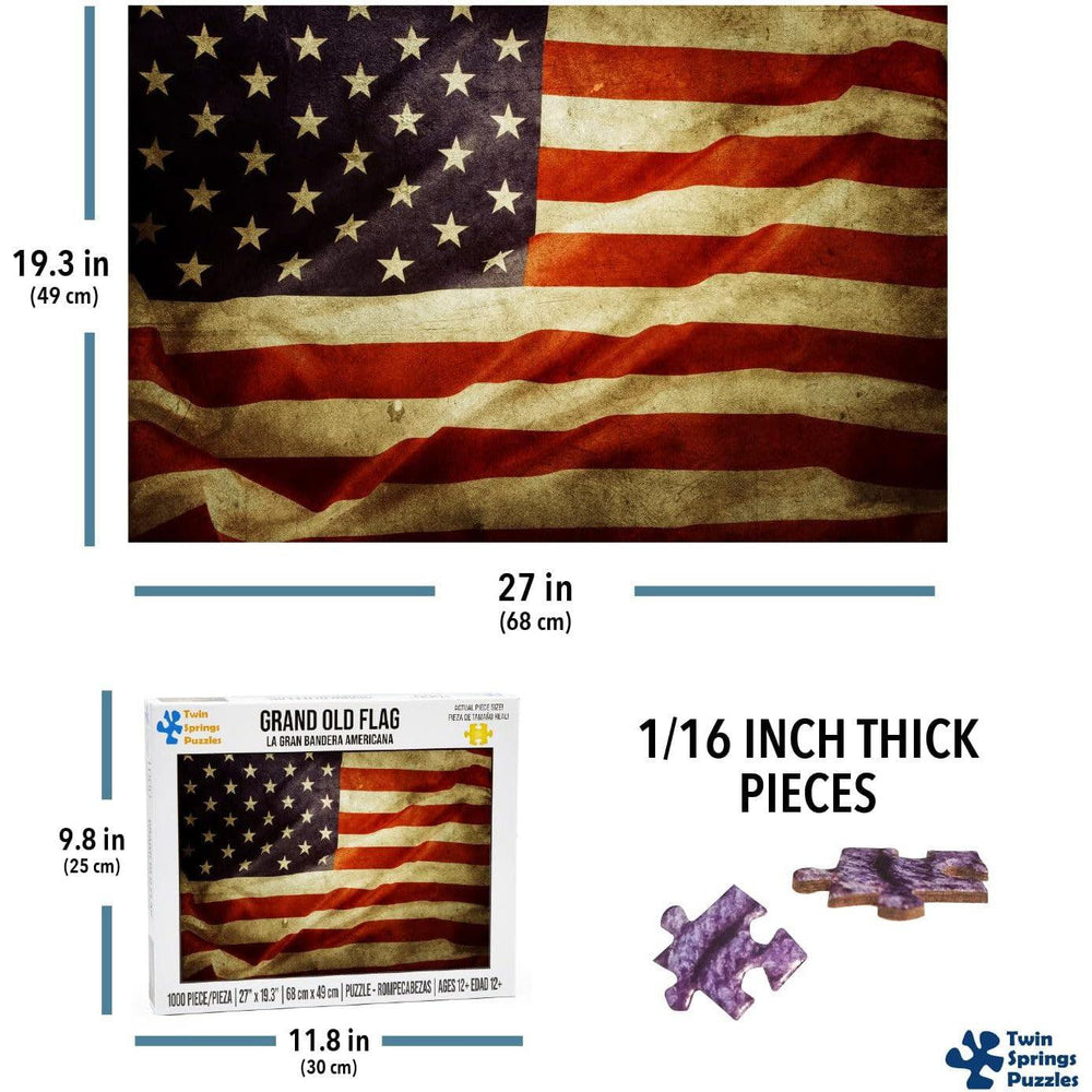 Grand Old Flag 1000 Piece Jigsaw Puzzle Twin Spring (ONLINE ORDER ONLY)