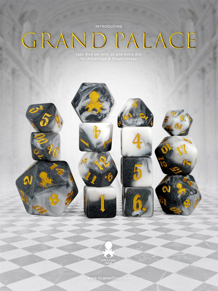 Kraken Dice Matte Dice Sets for TTRPGS (ONLINE ORDER ONLY)