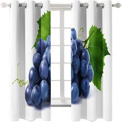 Grapes Curtains Blackout Window Treatments Drapes for Room Decoration (Online Order Only)