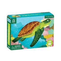 Green Sea Turtle 48 Piece Mini Jigsaw Puzzle Mudpuppy (ONLINE ORDER ONLY)