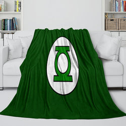 Green Lantern Blanket Flannel Throw Kids Room Decoration (ONLINE ORDER ONLY)
