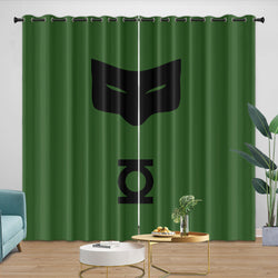 Green Lantern Curtains Pattern Blackout Window Drapes (ONLINE ORDER ONLY)