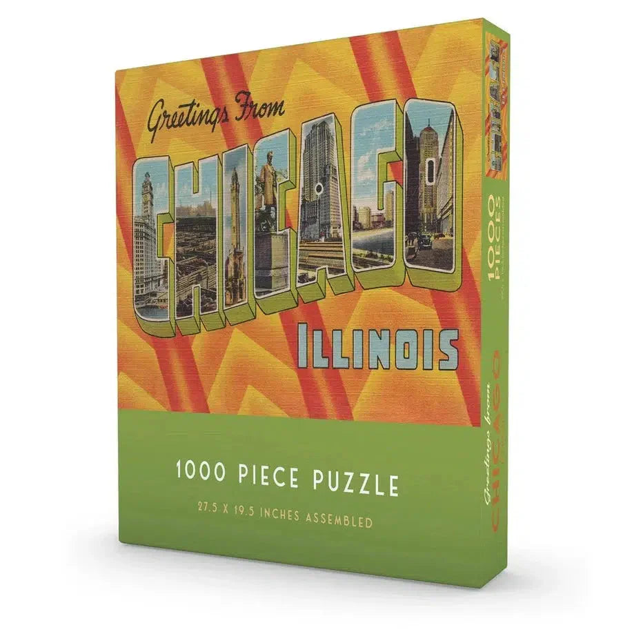 Greetings from Chicago 1000 Piece Jigsaw Puzzle Gibbs Smith (ONLINE ORDER ONLY)