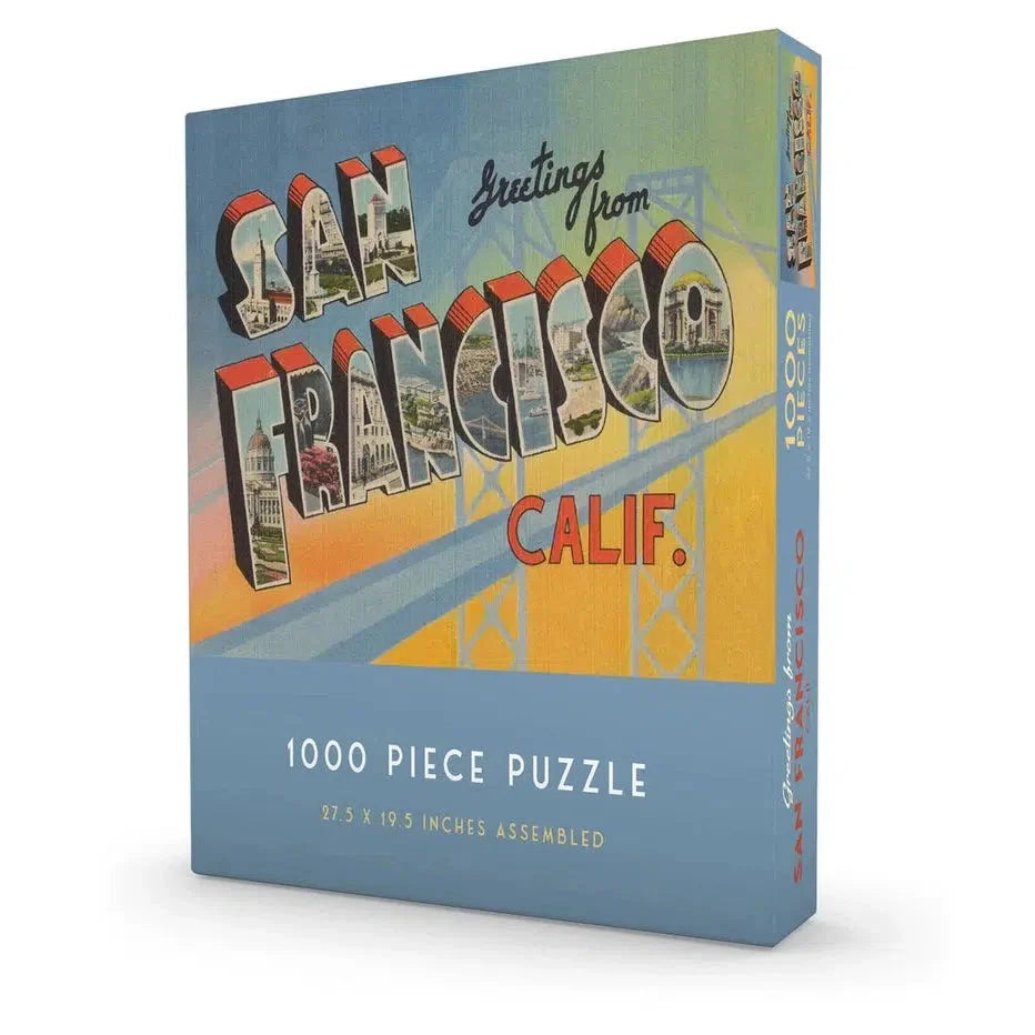 Greetings from San Francisco 1000 Piece Jigsaw Puzzle Gibbs Smith (ONLINE ORDER ONLY)