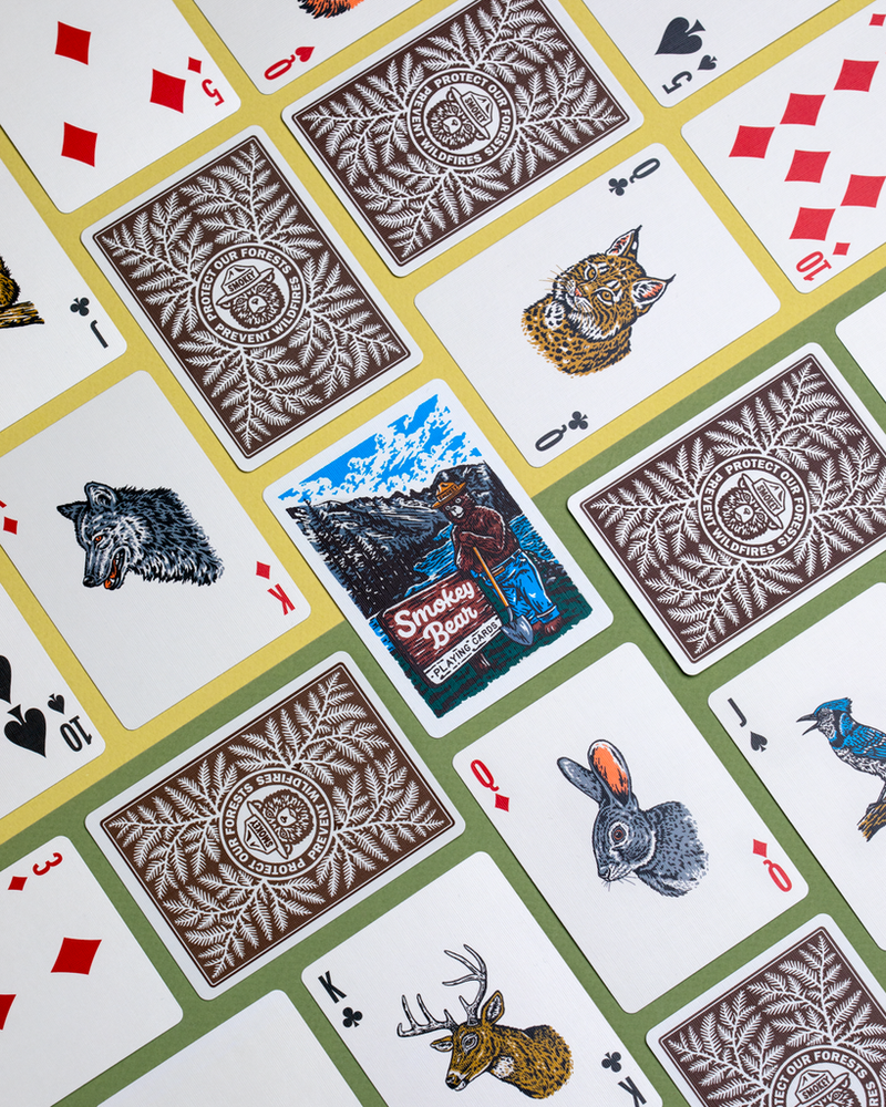 Limited Brown Edition Smokey Bear Playing Cards (ONLINE ORDER ONLY)