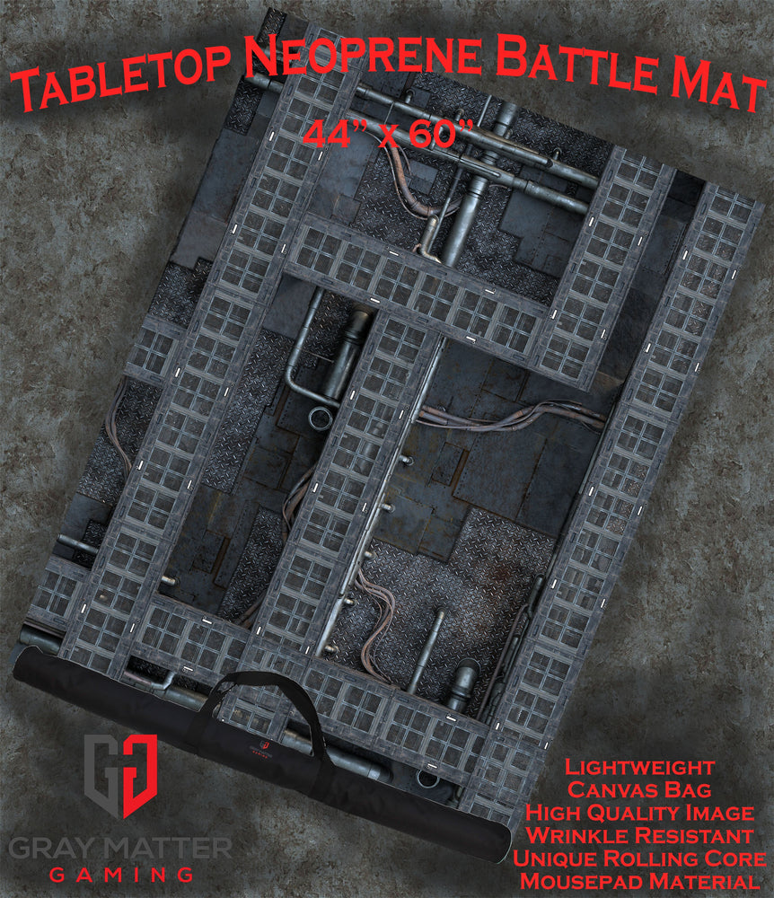Grimdark Station - Neoprene Battle Mat with Bag (Online Order Only)