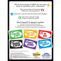Guesstimation Trivia Card Game Outset (ONLINE ORDER ONLY)