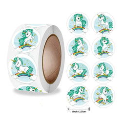 500 Stickers/roll Teacher Rewards And Encourages Children's Toys, Holiday Decoration, Animal Stickers Seal Stickers (ONLINE ORDER ONLY)